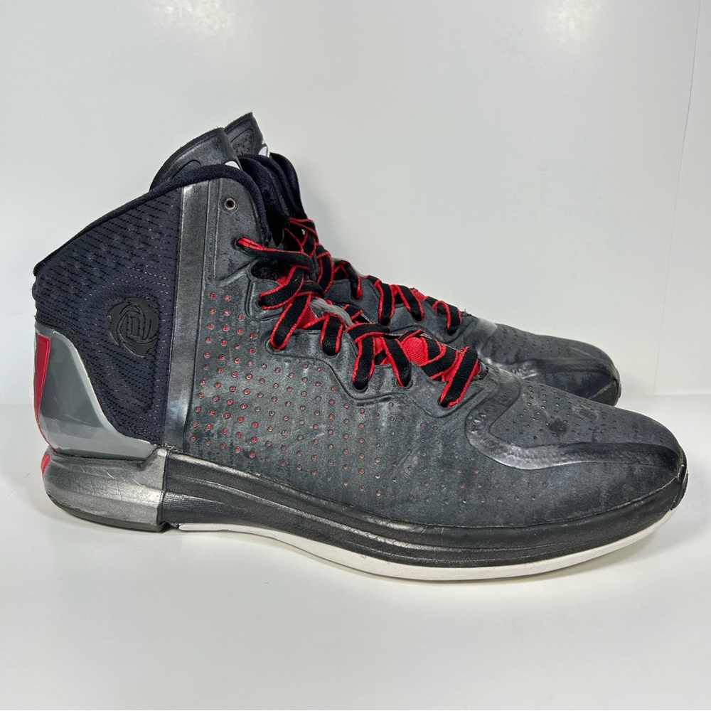 Adidas D Rose 4 'Black / Grey / Scarlet' G67399 Basketball Shoes; Men’s Size 11